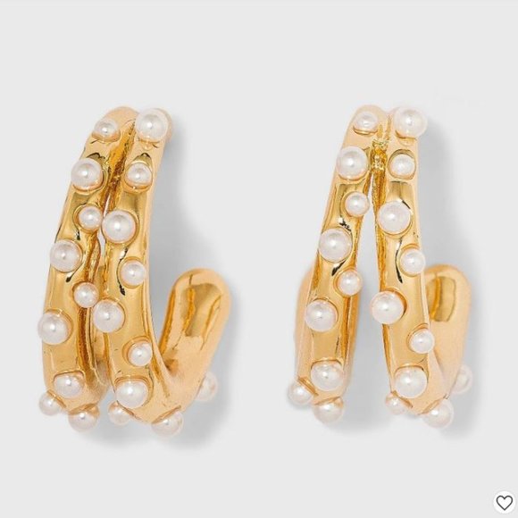 Sugarfix by Baublebar Bundle of Hoops, 2 sets, 3 pairs! -  Over $24 value - Picture 3 of 5